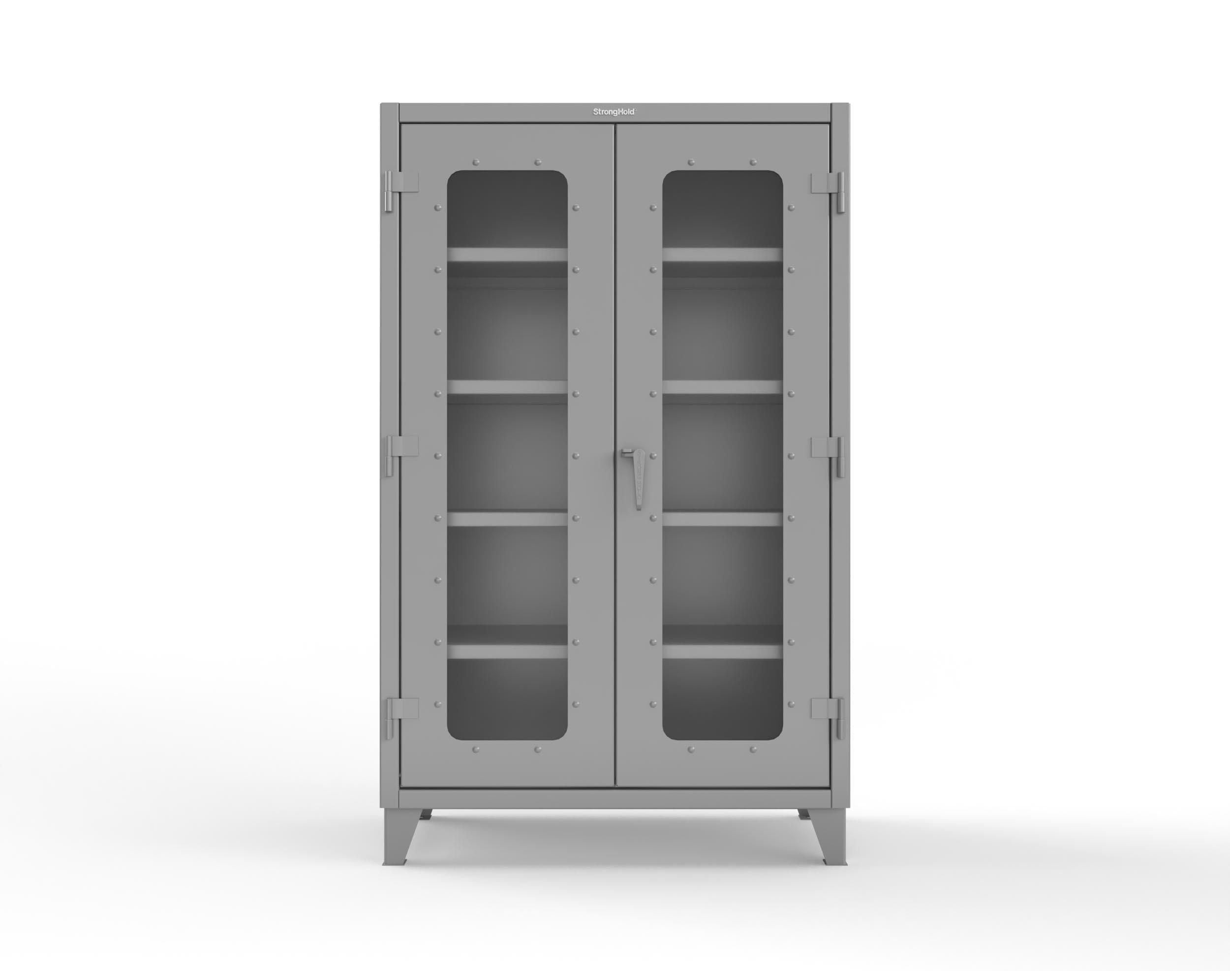 Strong Hold 46-LD-244 Clear View Storage Cabinet, 1200 lb, 78 in H x 48 in W