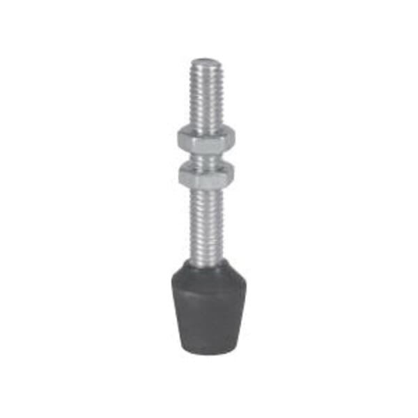 DESTACO 202208 Imperial Spindle, 1/4-20 Thread, 1.08 in L Thread, 1.63 in OAL, 0.66 in Tip, 0.16 in H Nut