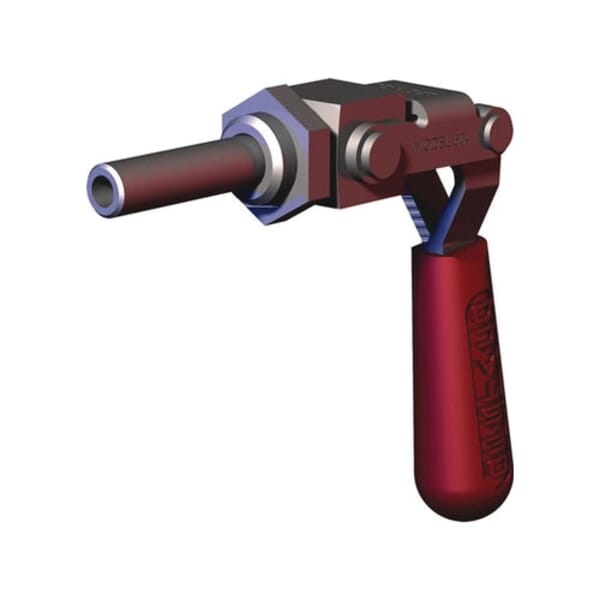 DESTACO 604 604 Series Straight Line Action Through Hole Mounted Threaded Toggle Clamp, Steel, 300 lb Holding, 0.44 in H Under Arm, 0.44 in Dia, 5/16-18 Thread