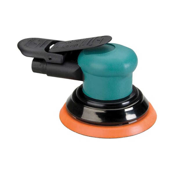 Dynabrade Dynorbital-Spirit 59035 Non-Vacuum Random Orbital Sander, 5 in Round Pad, 14 scfm Air Flow, 90 psi