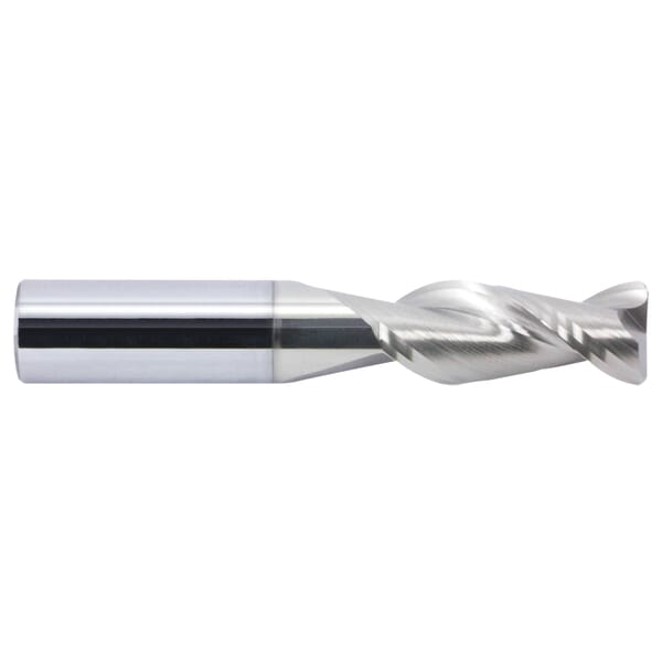 GARR 39812 142R Center Cutting Single End Mill With Neck, 10 mm Dia Cutter, 1 mm Corner Radius, 12 mm Length of Cut, 2 Flutes, 10 mm Dia Shank, 100 mm OAL, Alumastar Coated