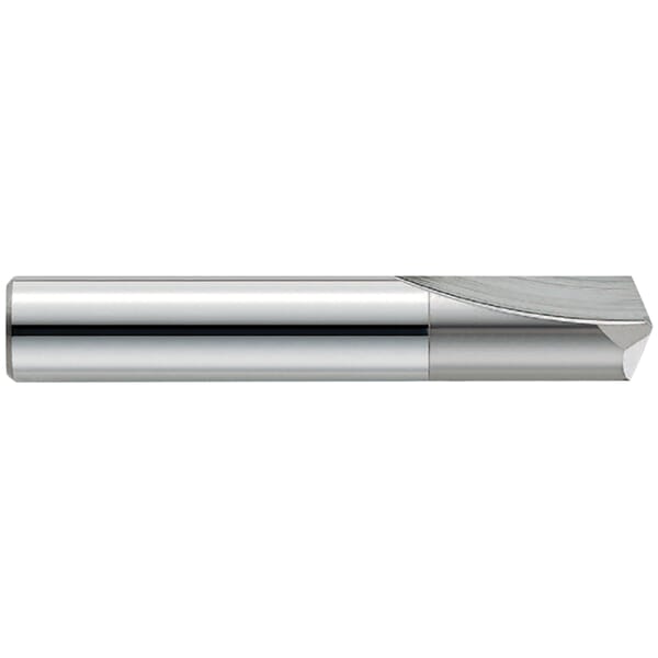 GARR 39000 1500 General Purpose Hard Metal Straight Flute Drill Bit, 2 mm Drill - Metric, 0.0787 in Drill - Decimal Inch, 3XD D Cutting, 2 Flutes, Submicron Grain Solid Carbide