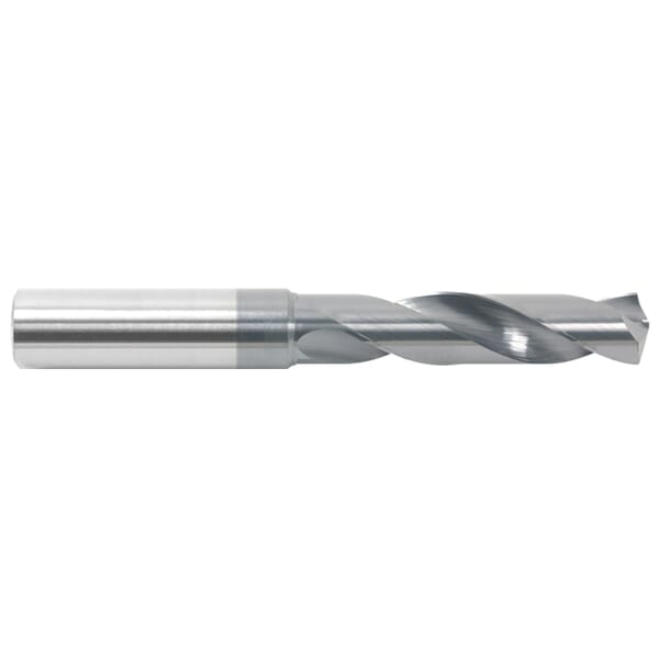 GARR 20225 1580HD High Performance Short Length Drill Bit, 4.1 mm Drill - Metric, 0.1614 in Drill - Decimal Inch, Submicron Grain Solid Carbide, TiAlN Coated