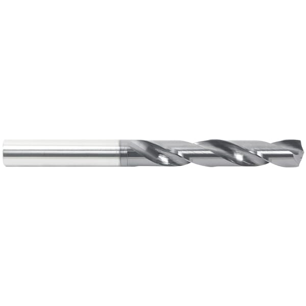 GARR 22265 1580KH High Performance Short Length Drill Bit, 6.5 mm Drill - Metric, 0.2559 in Drill - Decimal Inch, Submicron Grain Solid Carbide, TiAlN Coated