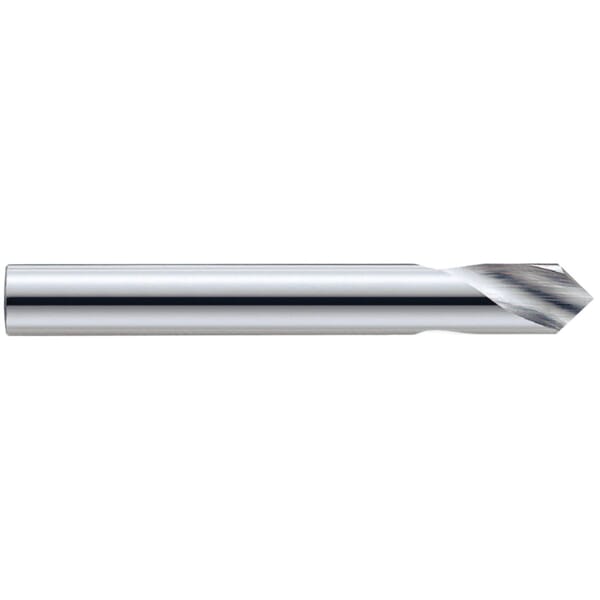 GARR 91000 1600 General Purpose NC Spotting Drill, 1/8 in Dia, 2 in OAL, Submicron Grain Solid Carbide, Uncoated