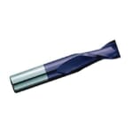 GARR 01637 860MA Center Cutting Stub Length Square End Mill, 9 mm Dia Cutter, 14 mm Length of Cut, 2 Flutes, 9 mm Dia Shank, 50 mm OAL, TiAlN Coated