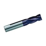 GARR 02667 870MA Center Cutting Stub Length Square End Mill, 12 mm Dia Cutter, 19 mm Length of Cut, 4 Flutes, 12 mm Dia Shank, 65 mm OAL, TiAlN Coated