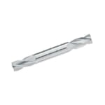 GARR 06540 875M Center Cutting Double End Square End Stub Length End Mill, 2.5 mm Dia Cutter, 5 mm Length of Cut, 4 Flutes, 3 mm Dia Shank, 38 mm OAL, Uncoated