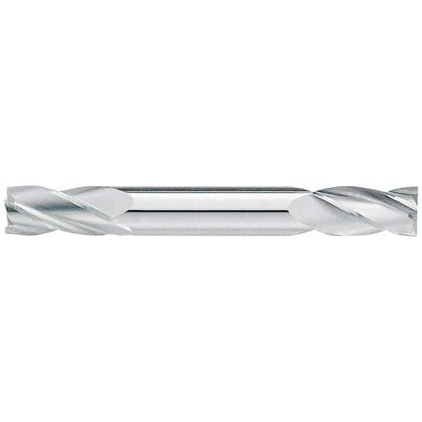 GARR 06040 175M Center Cutting Double End Square End Stub Length End Mill, 3/32 in Dia Cutter, 3/16 in Length of Cut, 4 Flutes, 1/8 in Dia Shank, 1-1/2 in OAL, Uncoated