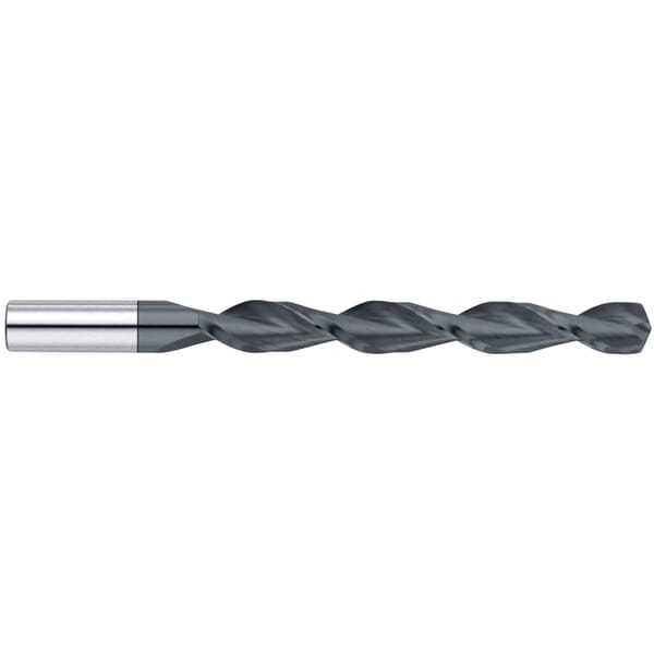 GARR 22436 1800H Specialty Drill, 3/16 in Drill - Fraction, 0.1875 in Drill - Decimal Inch, 3-13/16 in OAL, Submicron Grain Solid Carbide, Balinit Hardlube Coated