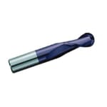 GARR 03597 980MA Ball End Center Cutting Stub Length End Mill, 5 mm Dia Cutter, 10 mm Length of Cut, 2 Flutes, 5 mm Dia Shank, 50 mm OAL, TiAlN Coated