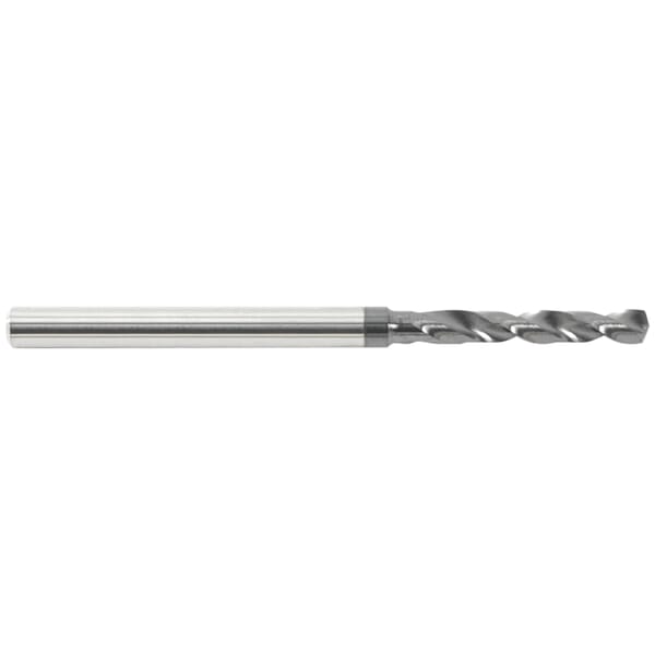 GARR 00608 1850H High Performance Extension Length Drill, 1.65 mm Drill - Metric, 0.065 in Drill - Decimal Inch, 65 mm OAL, Solid Submicron Grain Carbide