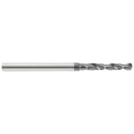 GARR 00572 1850H High Performance Extension Length Drill, 1.1 mm Drill - Metric, 0.0433 in Drill - Decimal Inch, 50 mm OAL, Solid Submicron Grain Carbide