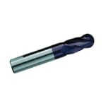 GARR 04087 190MA Ball Nose Center Cutting Stub Length End Mill, 0.218 in Dia Cutter, 7/16 in Length of Cut, 4 Flutes, 1/4 in Dia Shank, 2 in OAL, TiAlN Coated