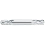GARR 08010 195M Ball Nose Center Cutting Stub Length Double End Mill, 0.031 in Dia Cutter, 1/16 in Length of Cut, 4 Flutes, 1/8 in Dia Shank, 1-1/2 in OAL, Uncoated
