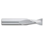GARR 11300 220M Center Cutting Standard Length Square End Mill, 0.484 in Dia Cutter, 1 in Length of Cut, 2 Flutes, 1/2 in Dia Shank, 3 in OAL, Uncoated