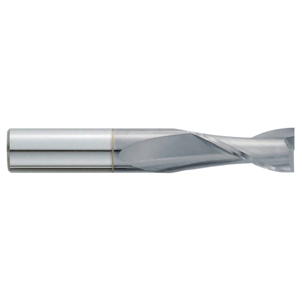 GARR 11294 220MC Center Cutting Standard Length Square End Mill, 0.468 in Dia Cutter, 1 in Length of Cut, 2 Flutes, 1/2 in Dia Shank, 3 in OAL, TiCN Coated