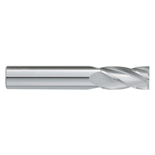 GARR 13750 230M Center Cutting Standard Length Square End Mill, 0.03 in Dia Cutter, 0.09 in Length of Cut, 4 Flutes, 1/8 in Dia Shank, 1-1/2 in OAL, Uncoated