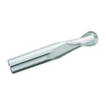 GARR 16600 Ball End Center Cutting Standard Length End Mill, 0.015 in Dia Cutter, 0.045 in Length of Cut, 2 Flutes, 1/8 in Dia Shank, 1-1/2 in OAL, Uncoated