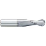 GARR 16234 320MC Ball End Center Cutting Single End Standard Length End Mill, 3/8 in Dia Cutter, 7/8 in Length of Cut, 2 Flutes, 3/8 in Dia Shank, 2-1/2 in OAL, TiCN Coated