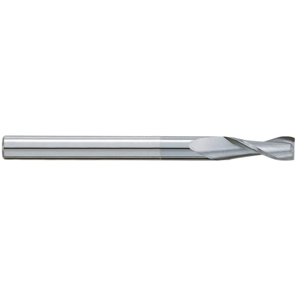 GARR 41094 620MC Center Cutting Extra Length Square End Mill, 1/4 in Dia Cutter, 1-1/2 in Length of Cut, 2 Flutes, 1/4 in Dia Shank, 4 in OAL, TiCN Coated