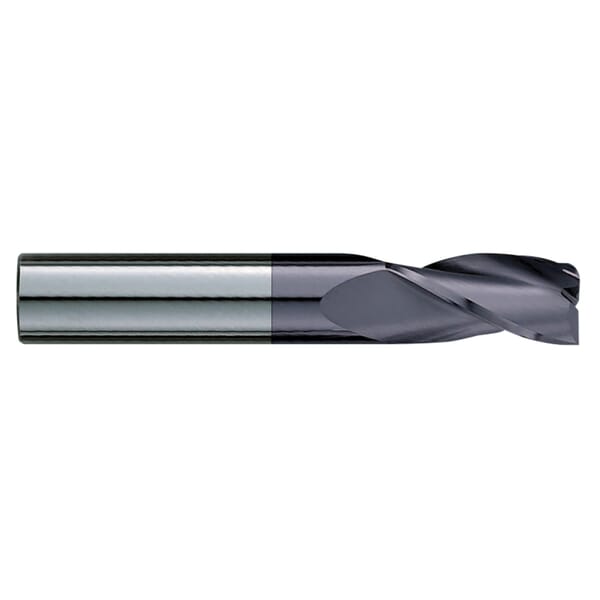 GARR 12197 223MA Center Cutting Square End Standard Length End Mill, 5/16 in Dia Cutter, 7/8 in Length of Cut, 3 Flutes, 5/16 in Dia Shank, 2-1/2 in OAL, TiALN Coated