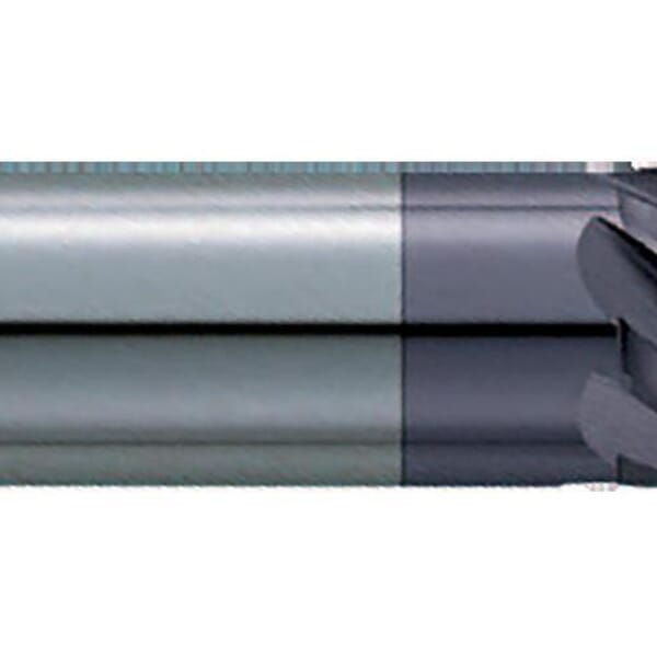 GARR 51527 846MA Center Cutting Square End Mill, 6 mm Dia Cutter, 20 mm Length of Cut, 6 Flutes, 6 mm Dia Shank, 65 mm OAL, AlTiN/X.CEED Coated