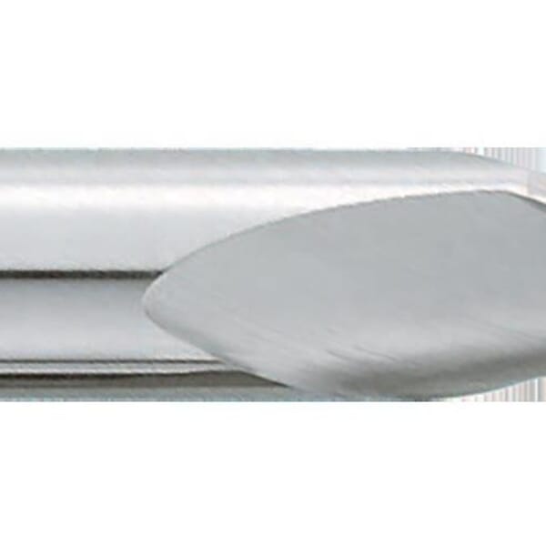 GARR 01540 860M Center Cutting Stub Length Square End Mill, 2.5 mm Dia Cutter, 5 mm Length of Cut, 2 Flutes, 3 mm Dia Shank, 38 mm OAL, Uncoated