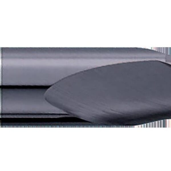 GARR 01537 860MA Center Cutting Single End Square End Stub Length End Mill, 2 mm Dia Cutter, 4 mm Length of Cut, 2 Flutes, 3 mm Dia Shank, 38 mm OAL, TiALN Coated