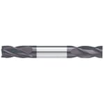 GARR 06047 175MA Center Cutting Double End Square End Stub Length End Mill, 3/32 in Dia Cutter, 3/16 in Length of Cut, 4 Flutes, 1/8 in Dia Shank, 1-1/2 in OAL, TiALN Coated