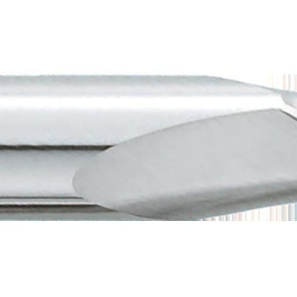 GARR 03540 980M Ball End Center Cutting Stub Length End Mill, 2.5 mm Dia Cutter, 5 mm Length of Cut, 2 Flutes, 3 mm Dia Shank, 38 mm OAL