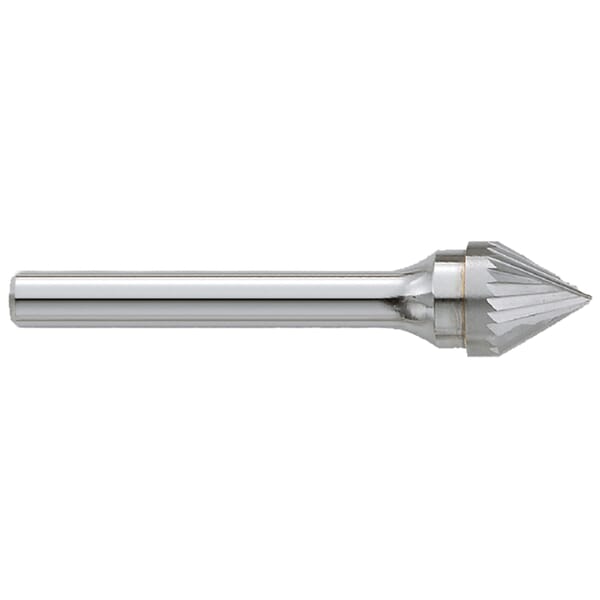 GARR 67020 SJ Series Standard Rotary File/Burr, Taper Head, 3/8 in Dia Head