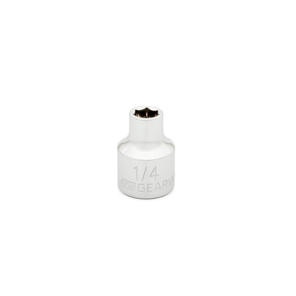 GEARWRENCH 80350 Standard Length Socket, 3/8 in Square Drive, 1/4 in, 6 Points