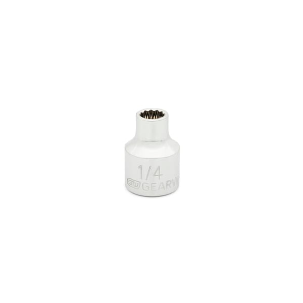GEARWRENCH 80496 Standard Length Socket, 3/8 in Square Drive, 1/4 in, 12 Points