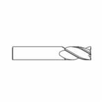 GARR 02040 170M Center Cutting Single End Square End Stub Length End Mill, 3/32 in Dia Cutter, 3/16 in Length of Cut, 4 Flutes, 1/8 in Dia Shank, 1-1/2 in OAL, Uncoated