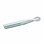GARR 03090 180M Ball End Center Cutting Single End Stub Length End Mill, 1/4 in Dia Cutter, 1/2 in Length of Cut, 2 Flutes, 1/4 in Dia Shank, 2 in OAL, Uncoated