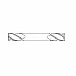 GARR 06517 875MA Center Cutting Double End Square End Stub Length End Mill, 1 mm Dia Cutter, 2 mm Length of Cut, 4 Flutes, 3 mm Dia Shank, 38 mm OAL, TiALN Coated