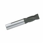 GARR 10078 210D Center Cutting Square End Standard Length High Performance End Mill, 1/8 in Dia Cutter, 1/2 in Length of Cut, 4 Flutes, 1/8 in Dia Shank, 1-1/2 in OAL, Crystalline Diamond Coated