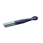 GARR 16247 320MA Ball Nose Center Cutting Standard Length End Mill, 25/64 in Dia Cutter, 7/8 in Length of Cut, 2 Flutes, 7/16 in Dia Shank, 2-3/4 in OAL, TiAlN Coated