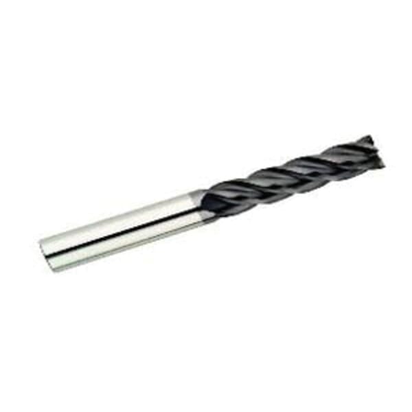GARR 63300 VRX Center Cutting Corner Radius Rougher/Finisher End Mill With Neck, 18 mm Dia Cutter, 25 mm Length of Cut, 4 Flutes, 18 mm Dia Shank, 150 mm OAL, AlTiN/X.CEED Coated