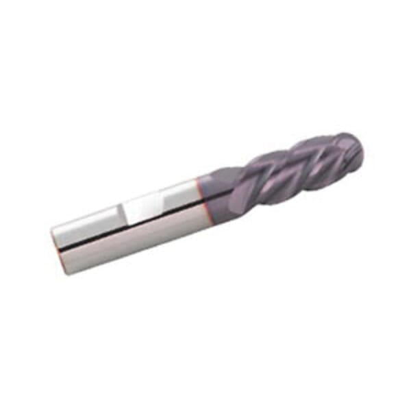 GARR 28700 VRX Ball End Center Cutting Rougher/Finisher End Mill, 10 mm