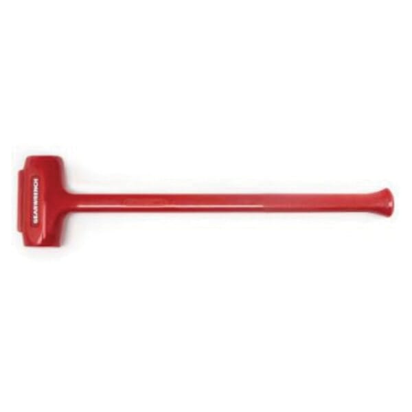 GEARWRENCH 69-551G 1-Piece Dead Blow Hammer, 30 in OAL, 2-3/4 in Dia Sledge Face, 3.65 lb Hot Cast Urethane Head, Polyurethane Handle