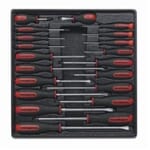 GEARWRENCH 80066 Screwdriver Set, 20 Pieces, ASME B107.15, Alloy Steel, Black Oxide