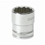 GEARWRENCH 80380 Standard Length Socket, 3/8 in Square Drive, 12 mm, 6 Points