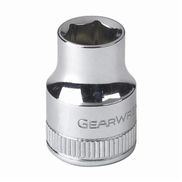 GEARWRENCH 80377 Standard Length Socket, 3/8 in Square Drive, 9 mm, 6 Points