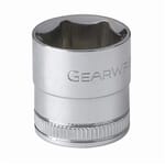 GEARWRENCH 80385 Standard Length Socket, 3/8 in Square Drive, 17 mm, 6 Points