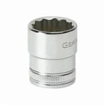 GEARWRENCH 80493 Standard Length Socket, 3/8 in, 17 mm, 12 Points