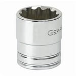GEARWRENCH 80506D Standard Length Socket, 3/8 in Square Drive, 7/8 in, 12 Points