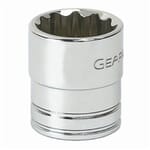 GEARWRENCH 80507 Standard Length Socket, 3/8 in Square Drive, 15/16 in, 12 Points