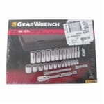 GEARWRENCH 80568 Socket Set, ASME B107.1/B107.10, 12 Points, 3/8 in Drive, 30 Pieces, Included Socket Size: 1/4 to 1 in, Storage Case Container